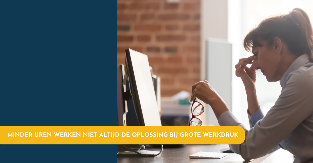 Hoe kleiner de aanstelling, hoe meer werkdruk 